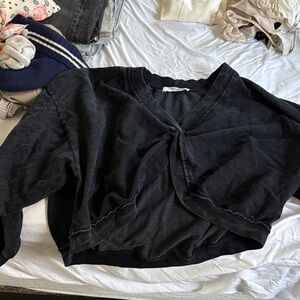 Project Social T Black Knit Top